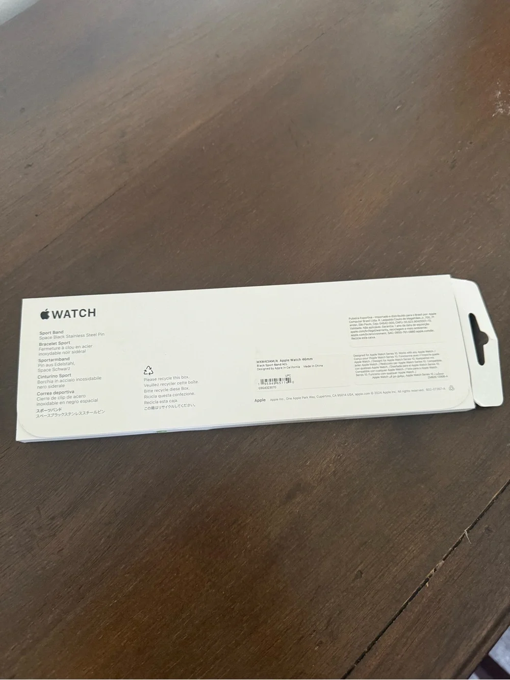 Apple Black Sport Band Replacement for Smartwatch